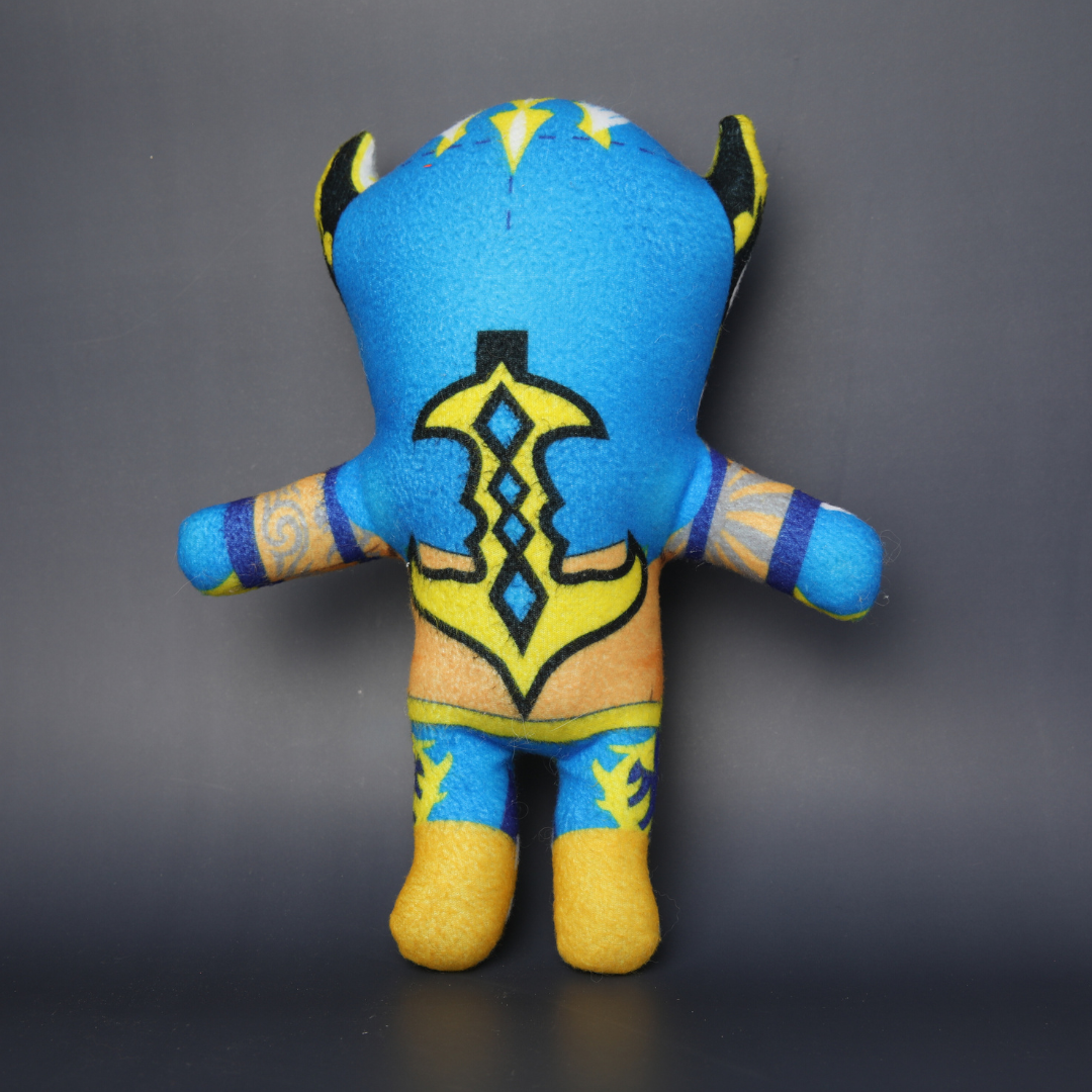 BLUE & GOLD PLUSH